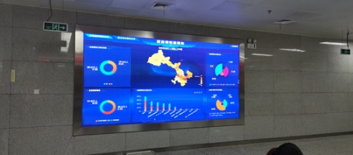兰州市人社厅室内P1.86室内全彩LED显示屏